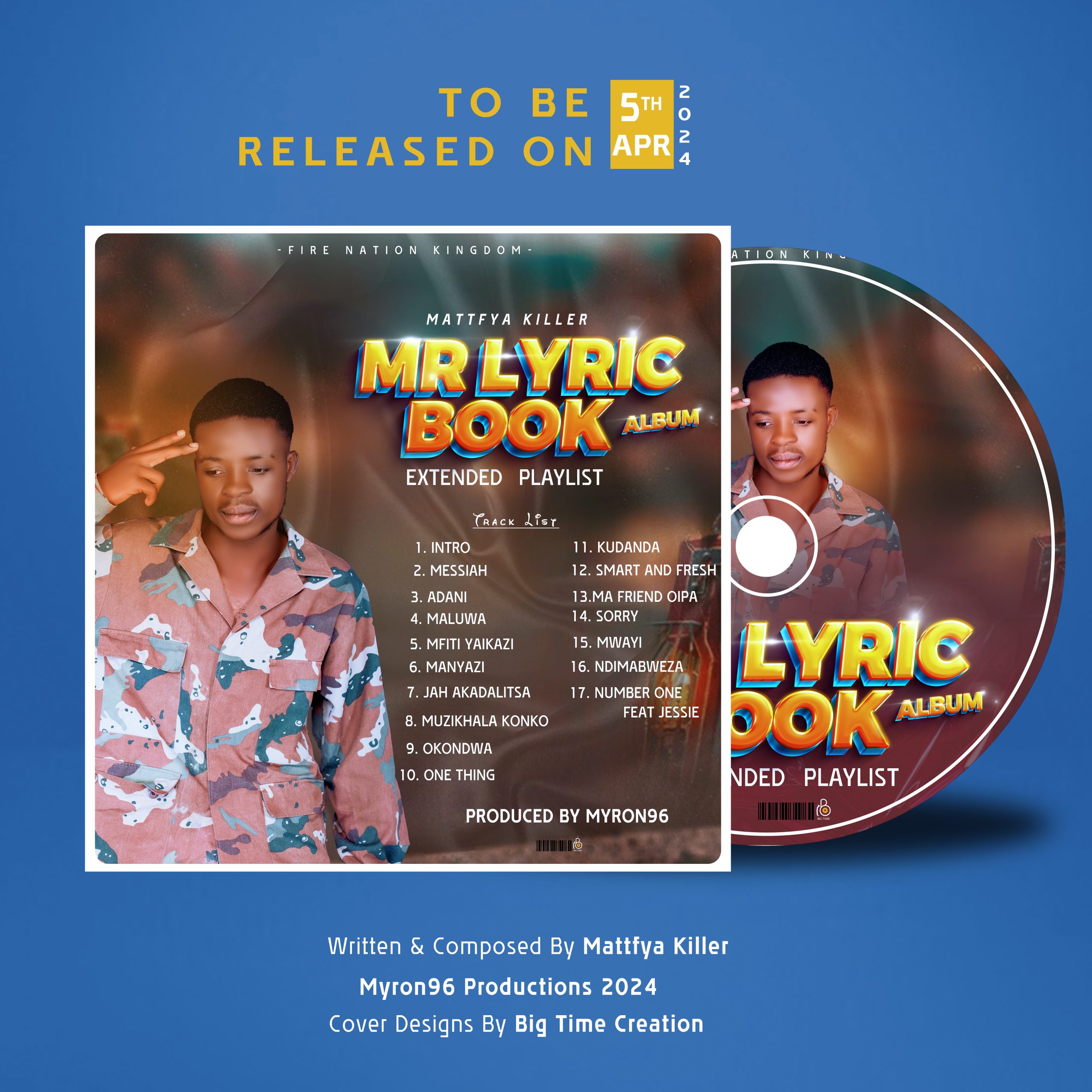 Mottfya Killer-My Lyric Book Album